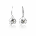 Cephalopoda Shell Earrings In Sterling Silver