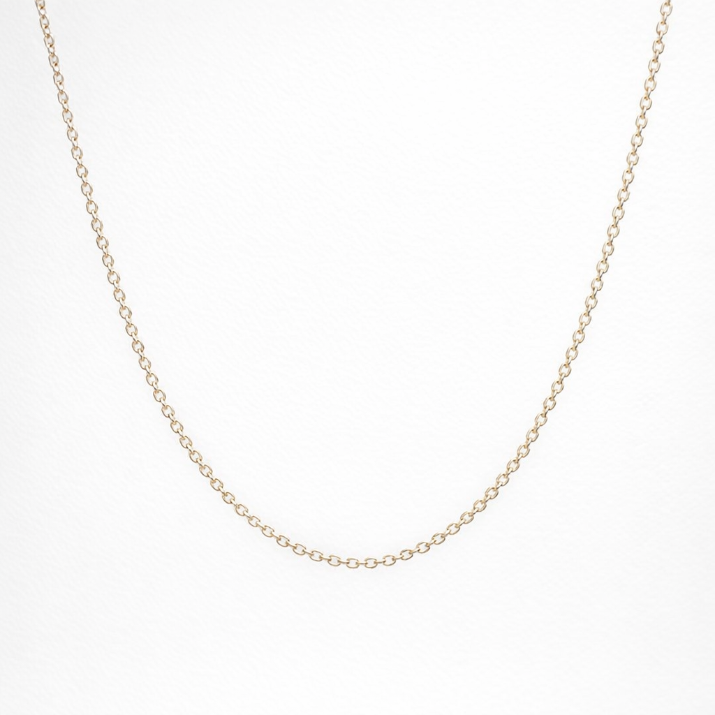 Slider Chain Necklace | 9ct White Gold