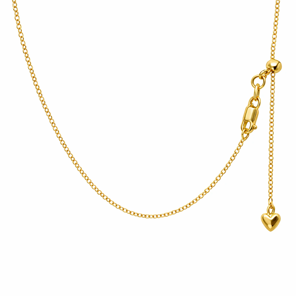 Chain Necklace | 18ct Gold Slider Extender