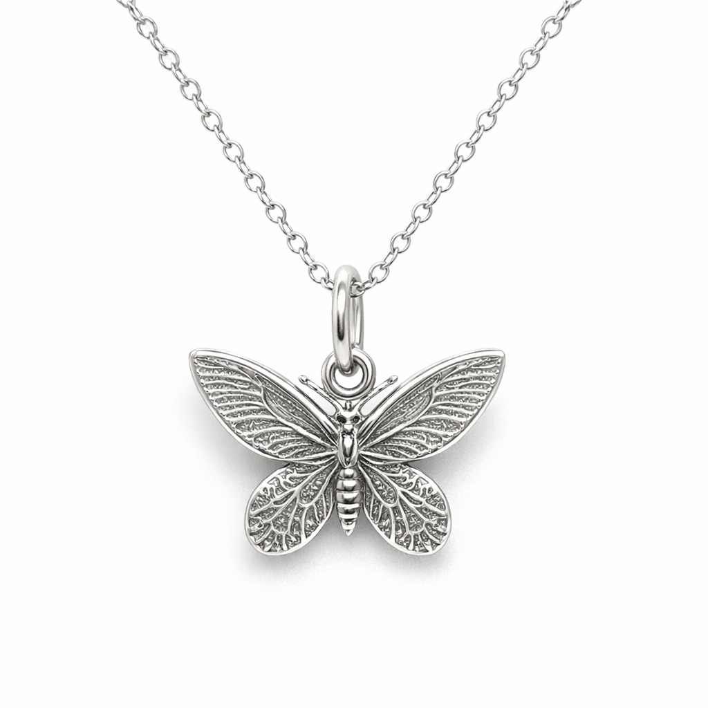 Pendant Elegant Birdwing Butterfly 18K
