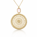 Kala Pink Necklace by Bilum And Bilas