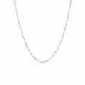 Silver Curb Link Delicate Necklace