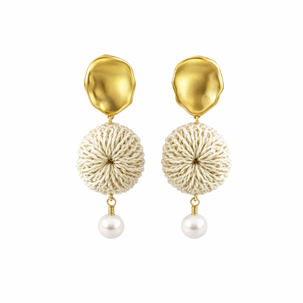 Lik Lik Malalo Earrings Gold by Bilum And Bilas