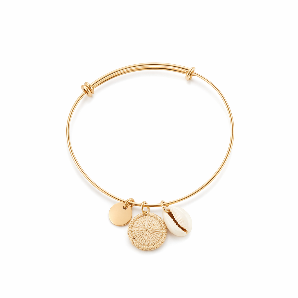 Memento Gold Bracelet Small by Bilum And Bilas