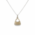 String Bilum Pendant In Sterling Silver