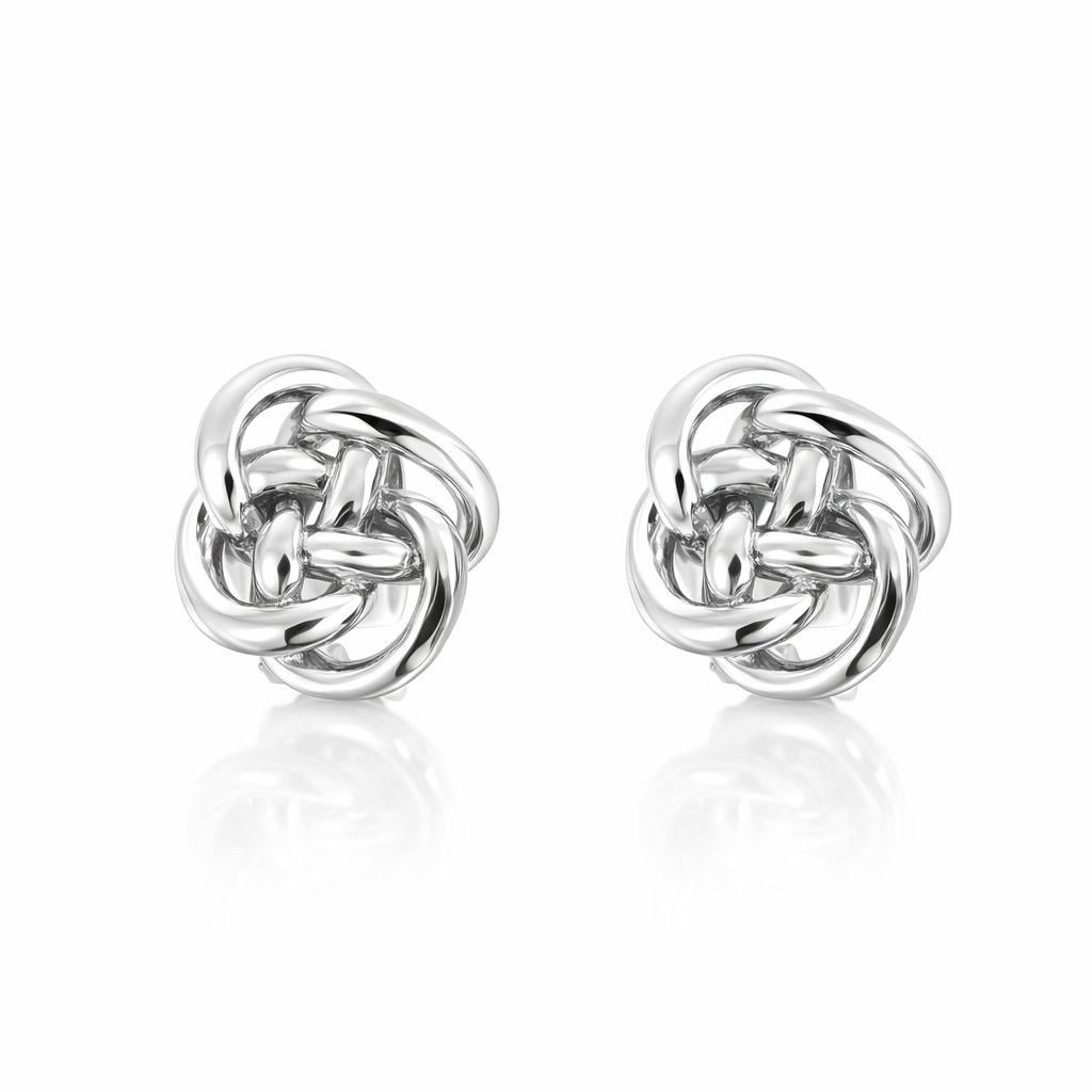 Clip-On Earrings |Eternal Celtic Knot In Silver