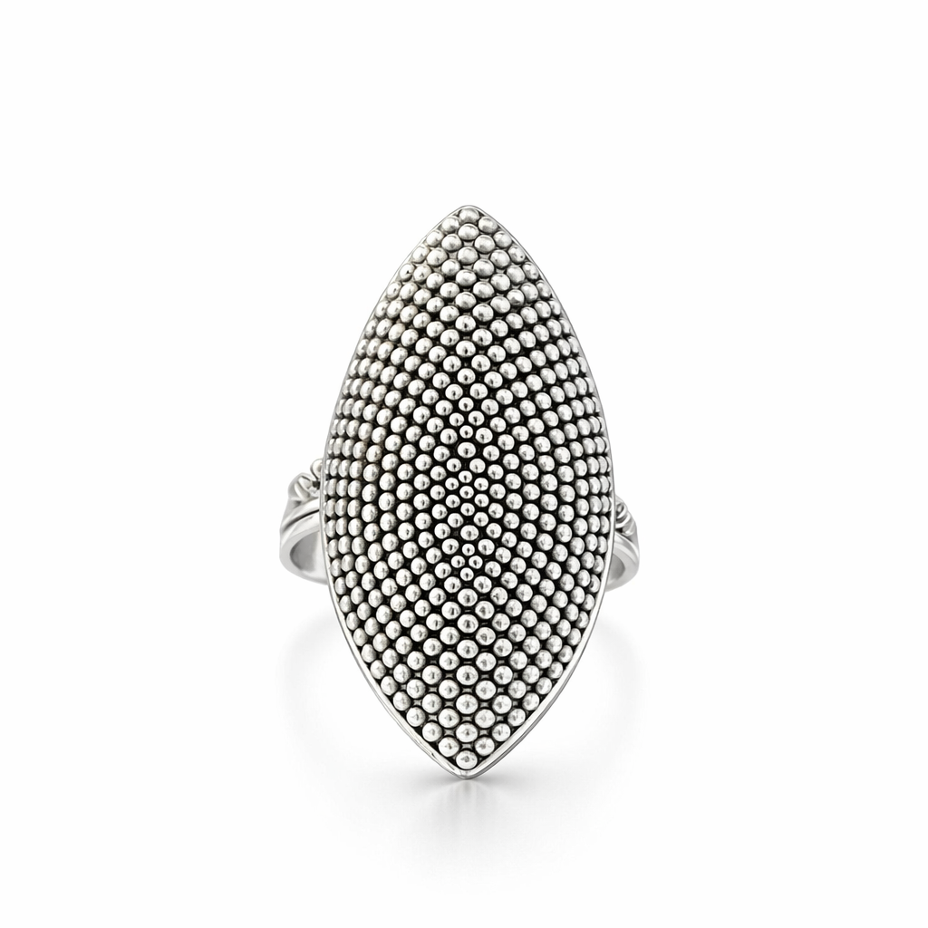 Granulation Ring In Silver