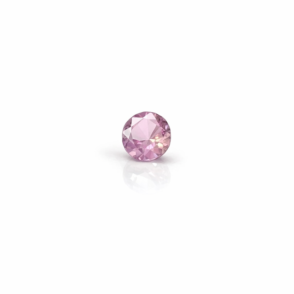 Faceted Round Pink Sapphire 0.54Ct From Madagascar