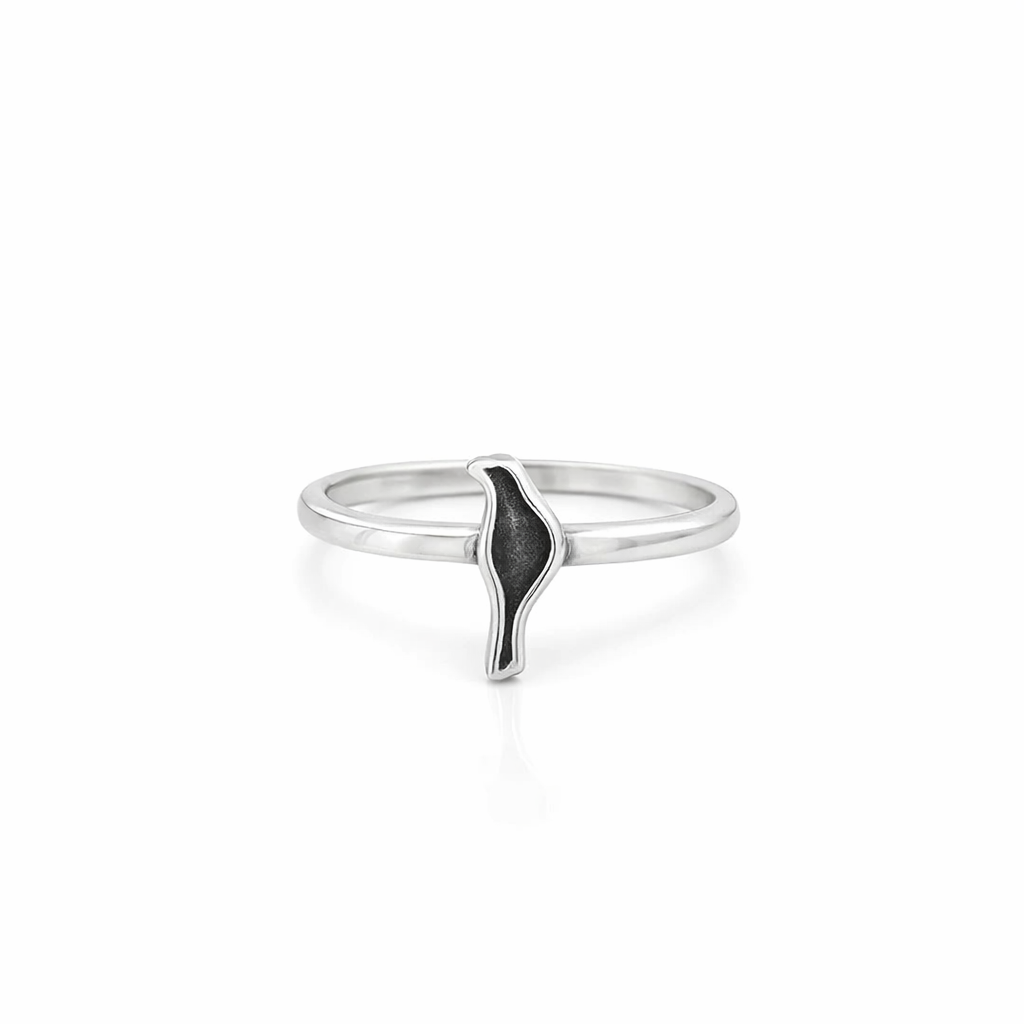 Bird Silhouette Ring In Silver