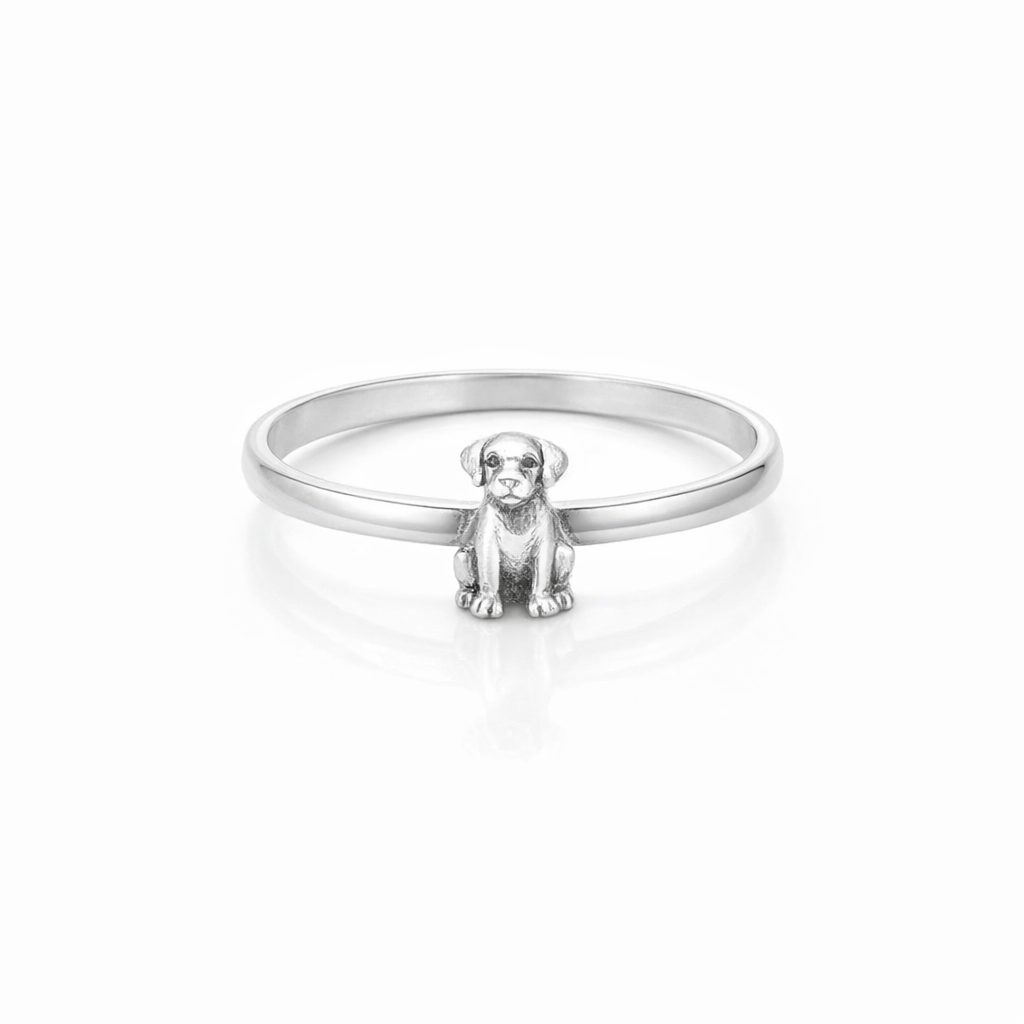 Puppy Ring In Silver