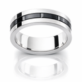 Eclipse Ensemble Zirconium And White Gold band