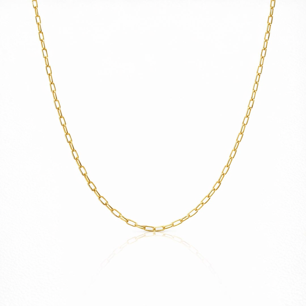 Elegant 9K Link Chain - A Timeless Luxury Accessory