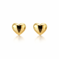 Heart Shaped Earring in Silver Gold Plate