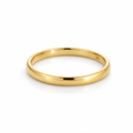 Rounded Wedding Ring In 18ct Yellow Gold