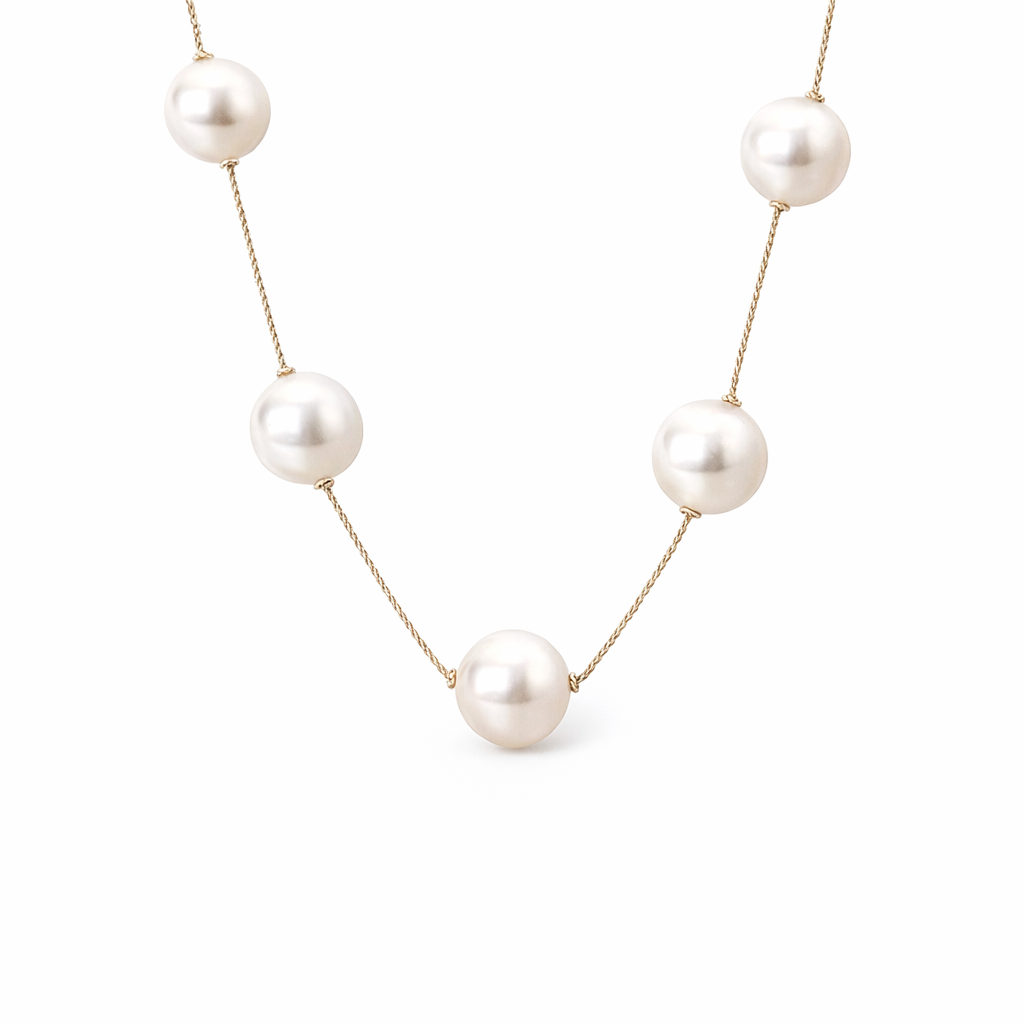 Freshwater Pearl Silk Necklace