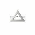 Triangle Design Ring in Sterling Silver