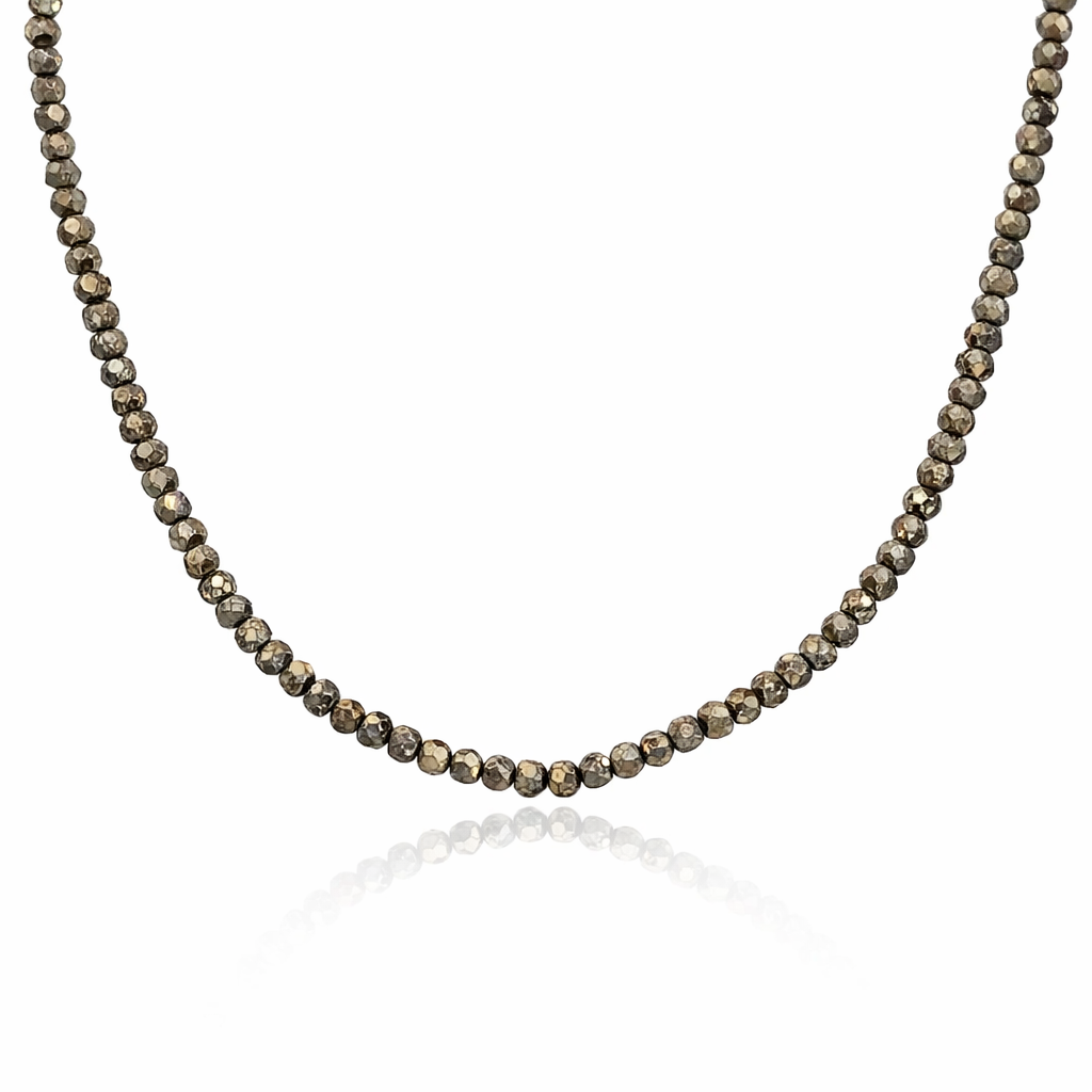 Pyrite Beaded Necklace