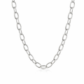 Oval Belchor Chain In Silver 40cm