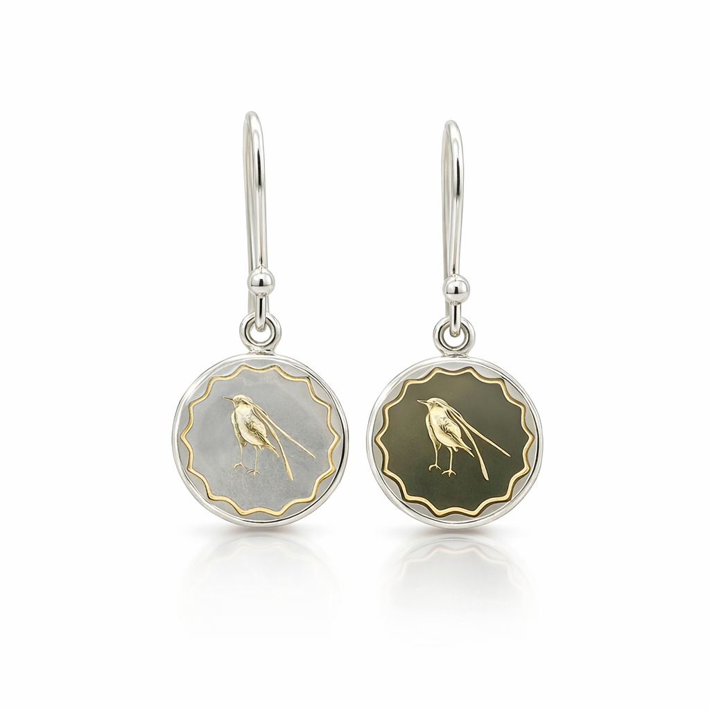 King Of Saxony Earrings in Sterling Silver