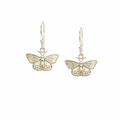 Pepe Butterfly Earrings In Sterling Silver