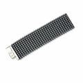 Hematite Beaded Bracelet With Sterling Silver Clasp