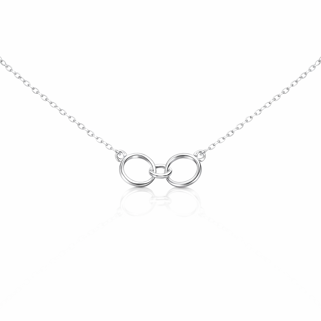 Petals Silver Necklace | "Soul Sister" Interlocking Circles