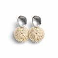 Amaki Studs Silver by Bilum And Bilas