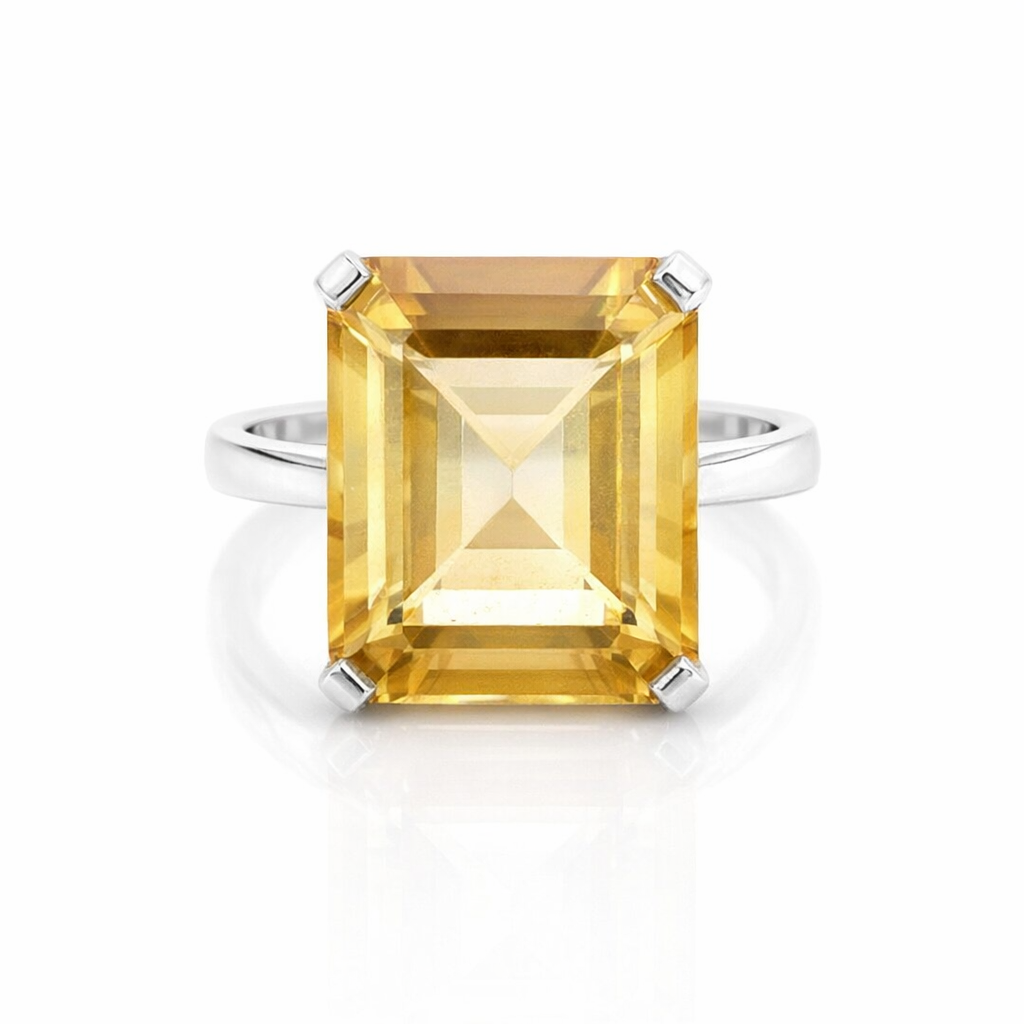 Citrine Ring In Sterling Silver