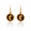 Avian Earrings, Enchanting 18K Greater Bird Of Paradise