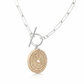 Sterling Silver With A Natural Fibre Bilum Disc