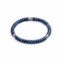 Men's Dumortierite Beaded Bracelet