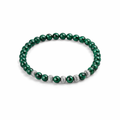 Men's Green Malachite Beaded Bracelet