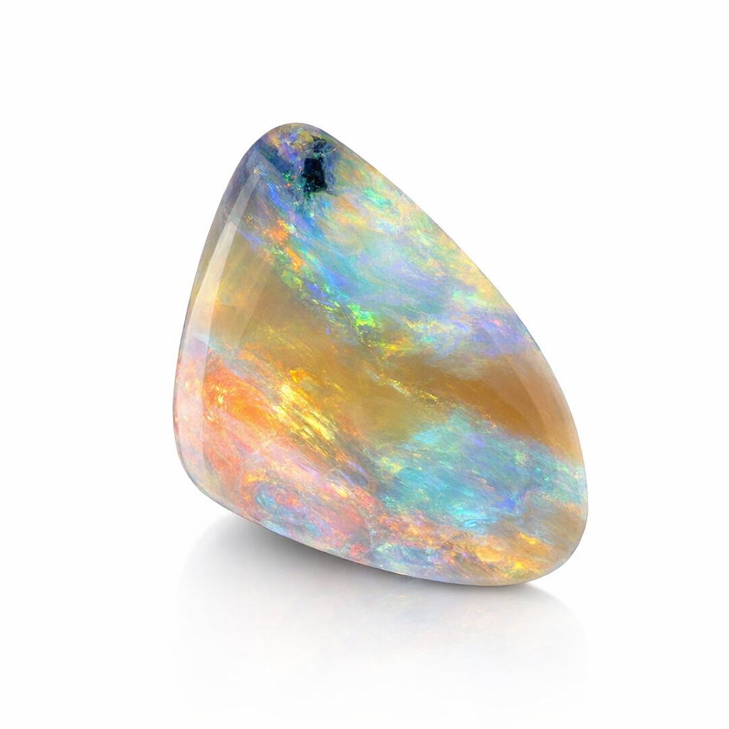 Radiant Coral, Aqua &amp; Blue Opal Gemstone 14.33 Carat