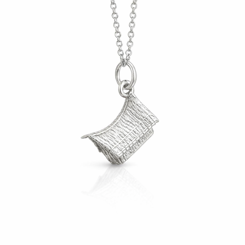 Trobriand Yam Hut Pendant In Sterling Silver