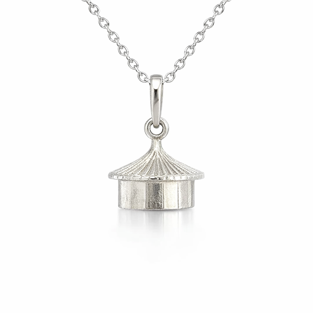 Goroka Hut Pendant In Sterling Silver