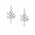 Banana Tree Earrings Small In Sterling Silver