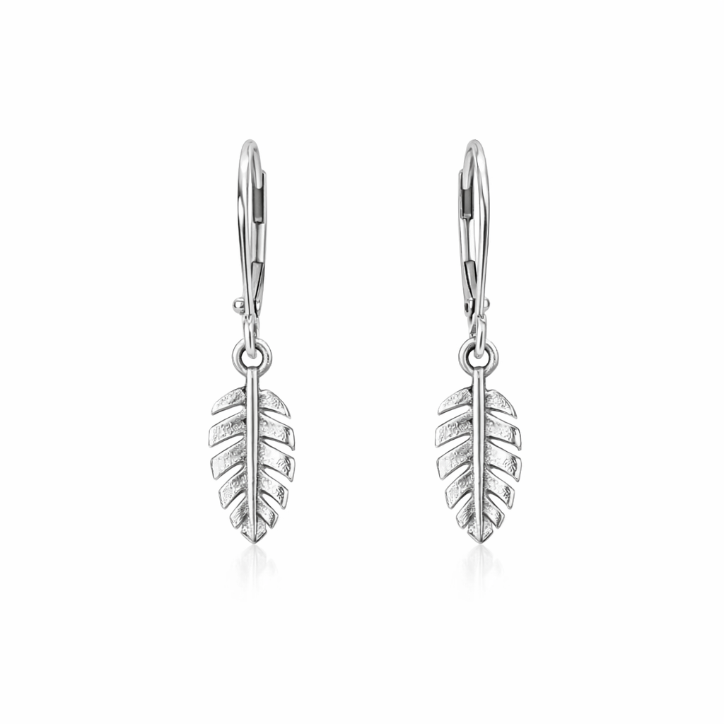 Small Sterling Silver Traveller Palm Earrings