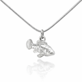 Clown Fish Pendant In Silver