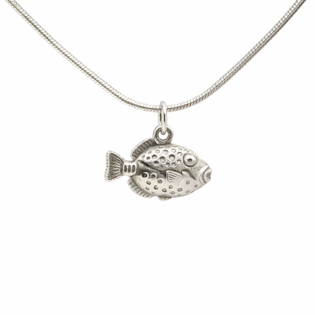 Sterling Silver Trigger Fish Pendant