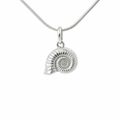 Sterling Silver Nautilus Shell Pendant