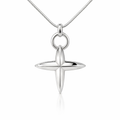 Sterling Silver Knots and Crosses Pendant