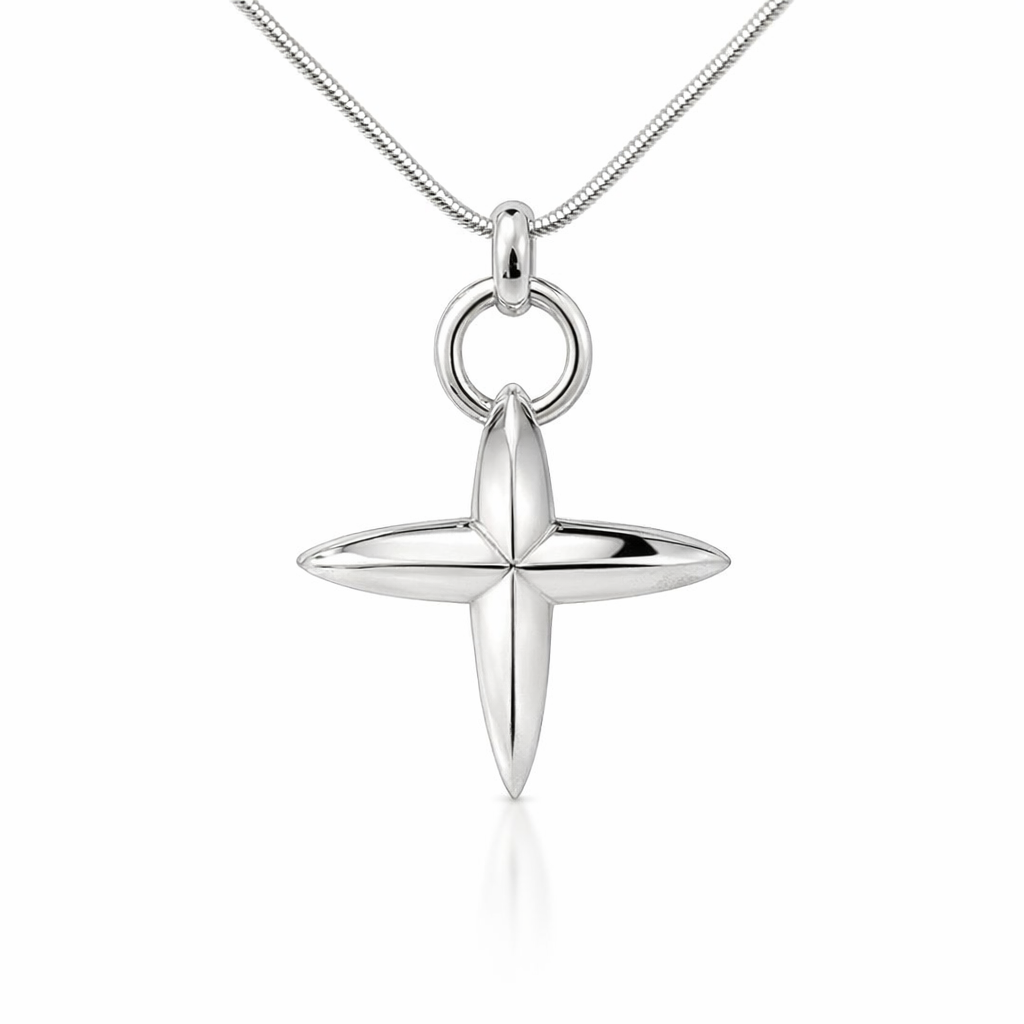 Sterling Silver Knots and Crosses Pendant