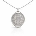 Large Sterling Silver Goroka Basket Pendant