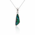 Boulder Opal Sterling Silver Pendant