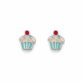 Stud Earrings | Children's Sterling Silver Cupcake Studs
