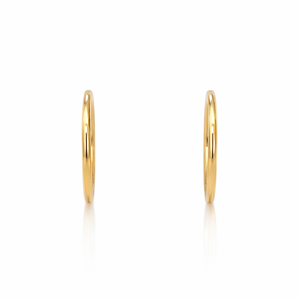 Sleeper Earrings | 18K Gold 12mm