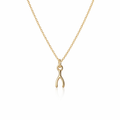 Wishbone Pendant | 9K Yellow Gold