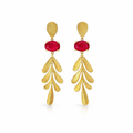 Earrings | Dangling Leaf Design
