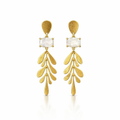 Earrings | Dangling Leaf Design