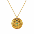 Necklace | Lotus Flower with Mixed Stones